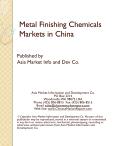 Metal Finishing Chemicals Markets in China