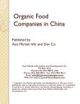 Organic Food Companies in China