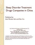 Sleep Disorder Treatment Drugs Companies in China