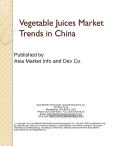 Vegetable Juices Market Trends in China