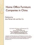 Home Office Furniture Companies in China