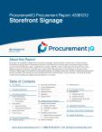 Storefront Signage in the US - Procurement Research Report