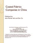 Coated Fabrics Companies in China