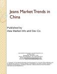 Jeans Market Trends in China