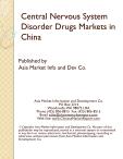 Central Nervous System Disorder Drugs Markets in China