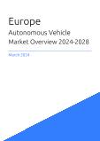 Autonomous Vehicle Market Overview in Europe 2023-2027