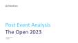 The Open Championship 2023 - Post Event Analysis