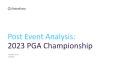 PGA Championship, 2023 - Post Event Analysis