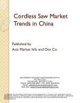 Cordless Saw Market Trends in China