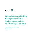 Subscription And Billing Management Global Market Opportunities And Strategies To 2031