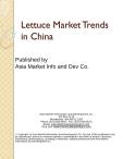 Lettuce Market Trends in China