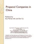 Chinese Propanol Industry: A Business Perspective